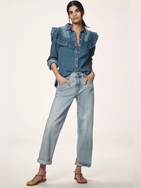 Anthropologie | Pilcro Baggy Slim Boyfriend High-Rise Relaxed Jeans | Size 29